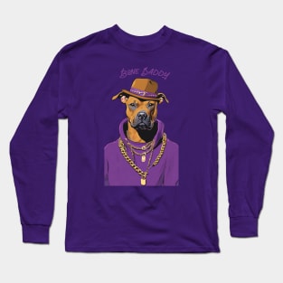 Bone Daddy With Hat (Purple) Long Sleeve T-Shirt